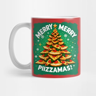 Christmas - Merry Pizzamas, Christmas Pizza. pizza lover funny Mug